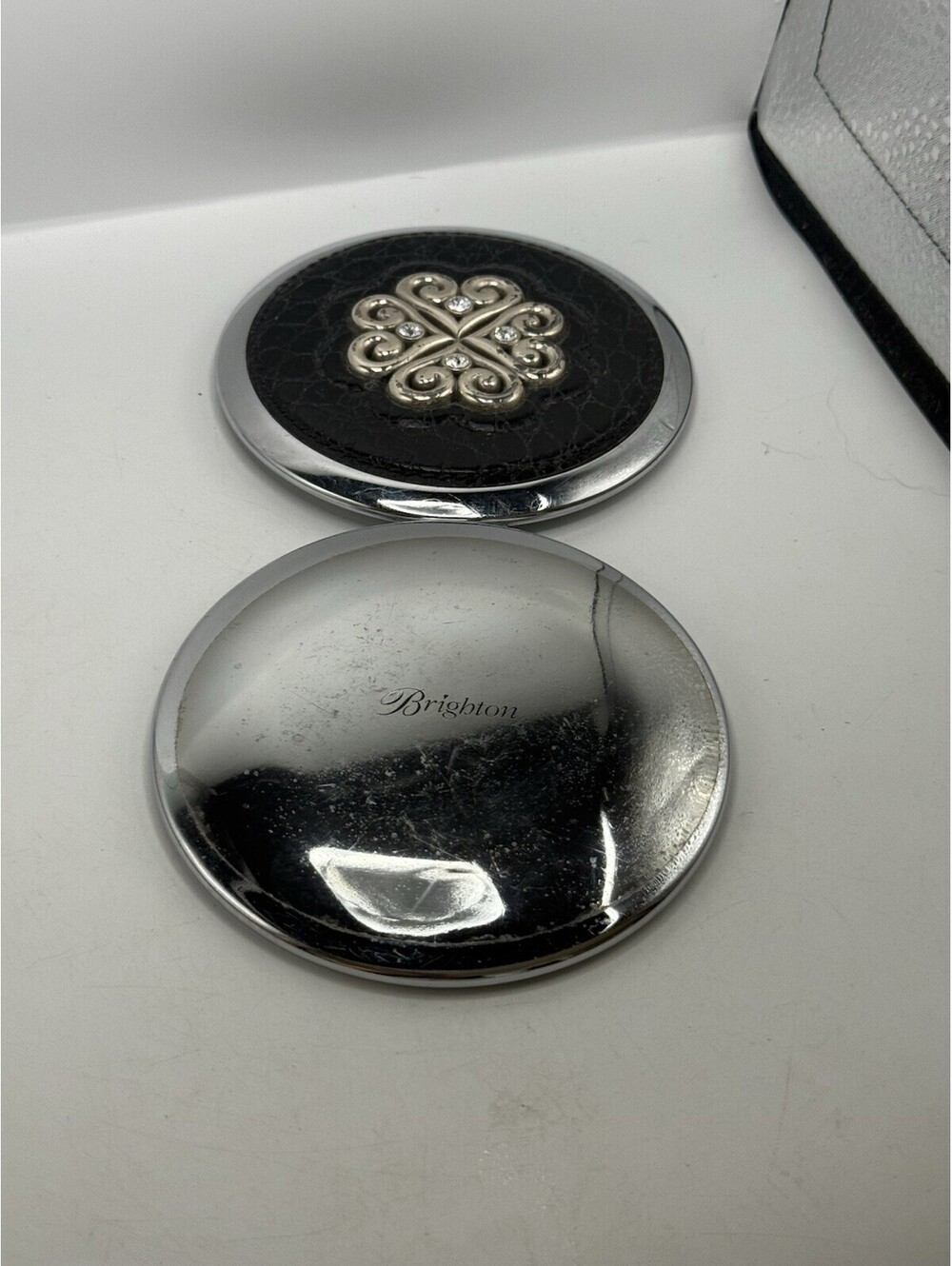 Brighton Ferrara Round Compact Mirror Dual Preowned